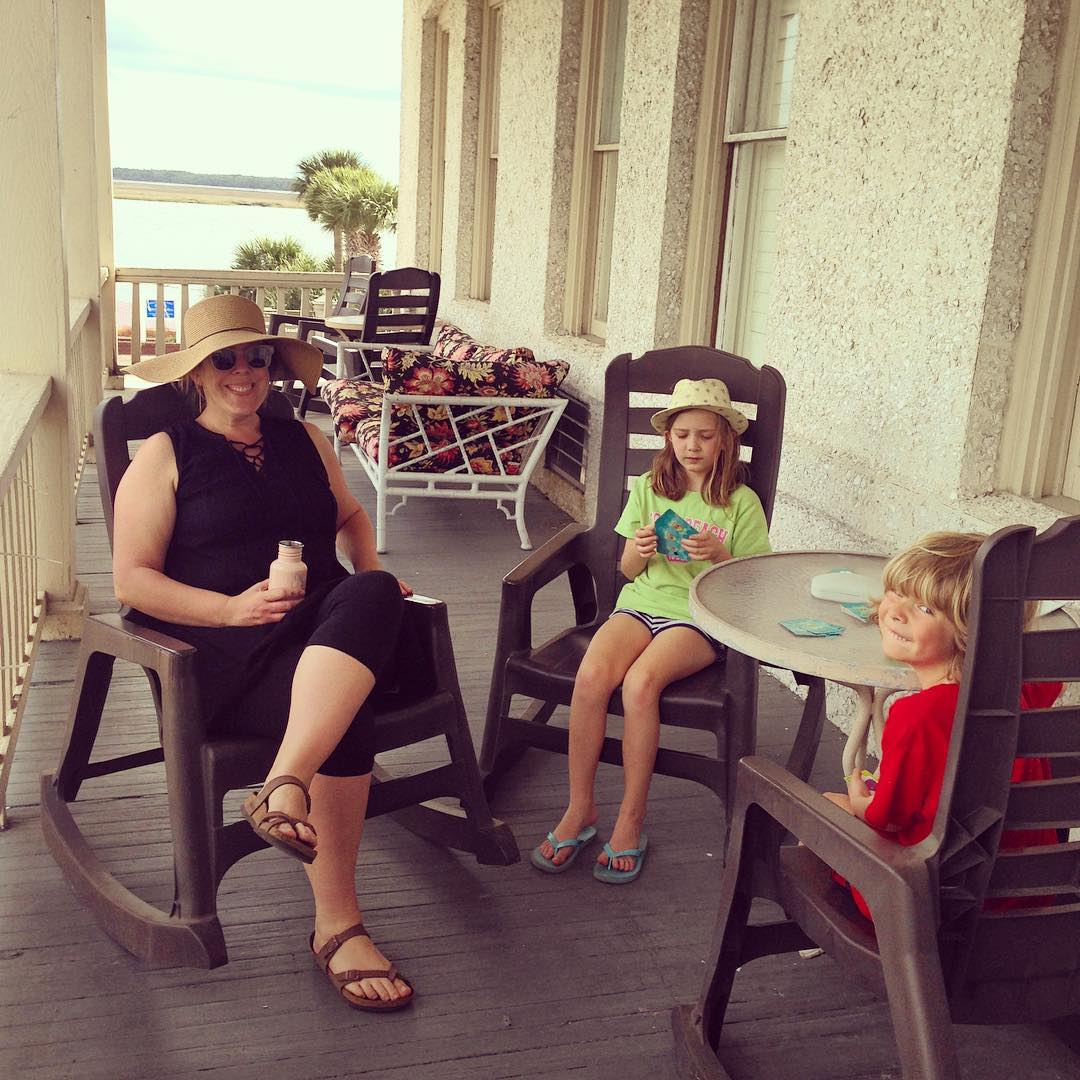 Playing cards at our sweet hotel in St Mary's on our way to Cumberland Island! #RiverviewHotelStMarys #RiverviewHotelGa