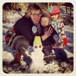 our first snowman - photo by: ryan sterritt