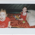 playing in the tent - photo by: ryan sterritt