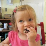 clementine enjoying her first oreo - photo by: ryan sterritt