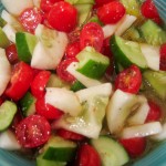 cucumber & tomato salad - photo by: ryan sterritt