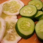 sliced lemon & regular cucumbers - photo by: ryan sterritt