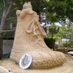 l.l. bean boot sand sculpture - photo by: ryan sterritt