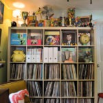media room record shelves - photo by: miguel martinez